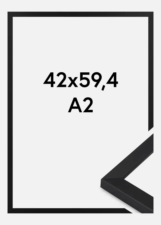Ramme Oban Akrylglas Sort 42x59.4 cm (A2)