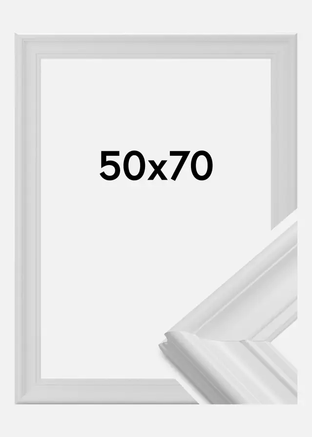 Ramme Mora Premium Akrylglas Hvid 50x70 cm