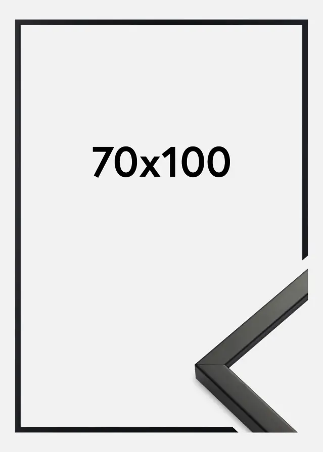 Ramme Exklusiv Sort 70x100 cm