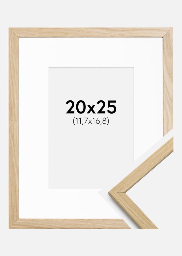 Ramme Edsbyn Eg 20x25 cm - Passepartout Hvid 5x7 inches