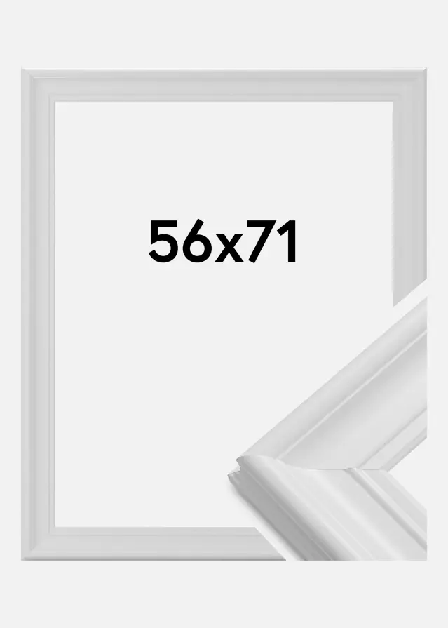 Ramme Mora Premium Hvid 56x71 cm