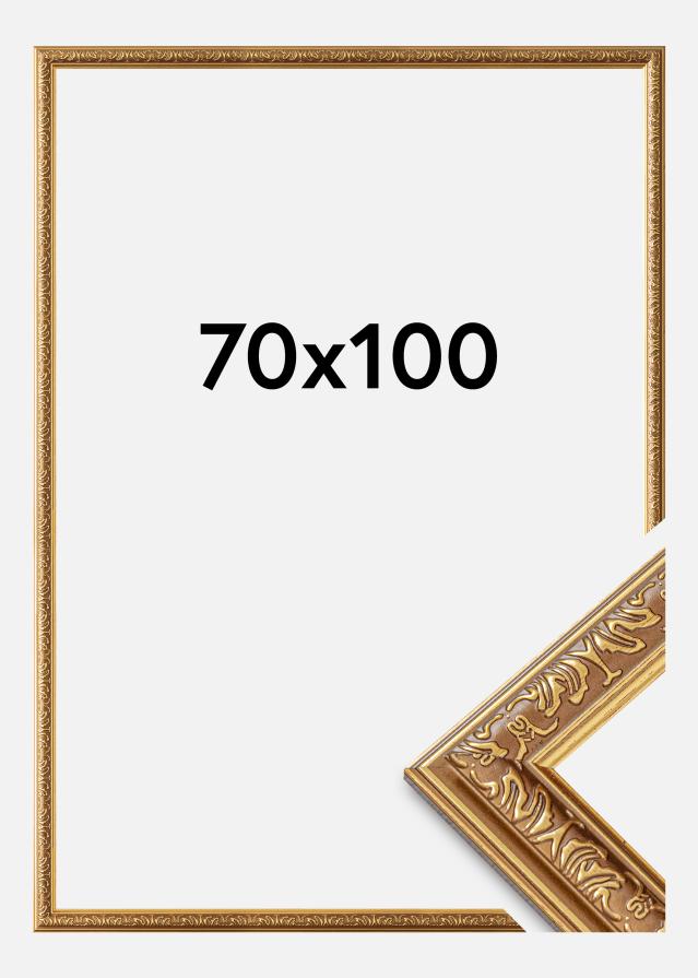 Ramme Swirl Akrylglas Guld 70x100 cm