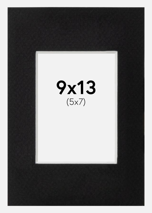Passepartout Canson Sort (Hvid kerne) 9x13 cm (5x7)