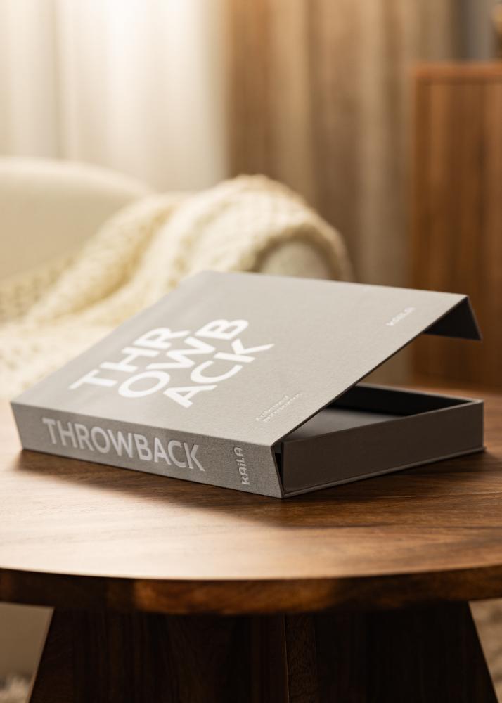 KAILA THROWBACK Dark Greige - Coffee Table Photo Album (60 Sorte Sider)