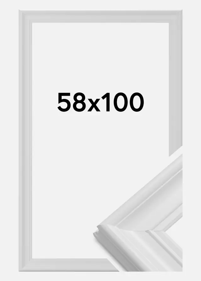 Ramme Mora Premium Hvid 58x100 cm