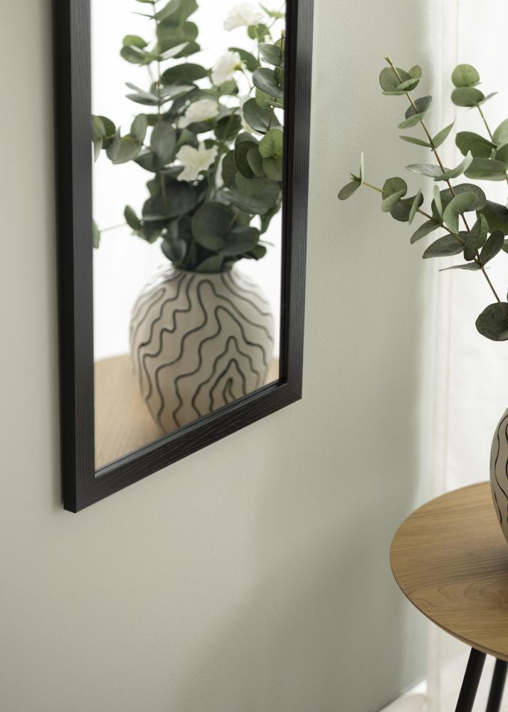 Spejl Overdoor Sort 34x126 cm
