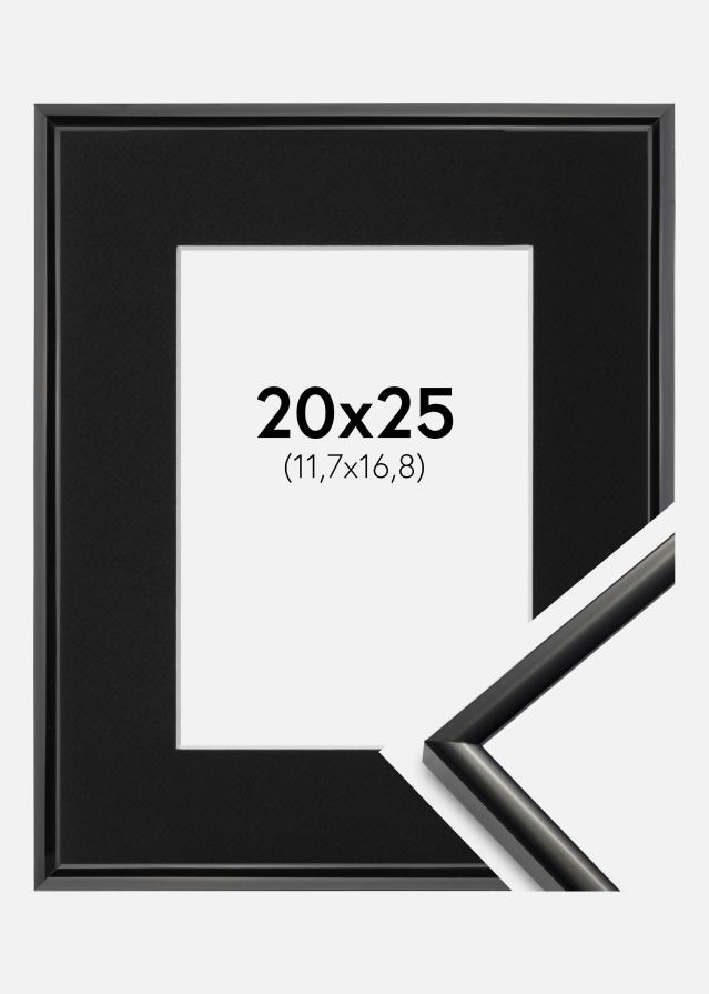 Ramme New Lifestyle Sort 20x25 cm - Passepartout Sort 5x7 inches