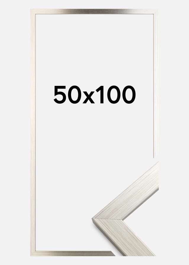 Ramme Silver Wood Akrylglas 50x100 cm