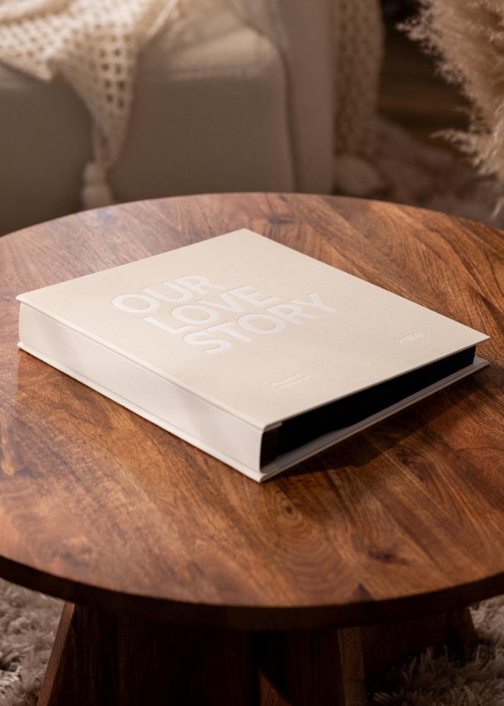 KAILA Fotoalbum OUR LOVE STORY Creme - 600 billeder i 10x15 cm
