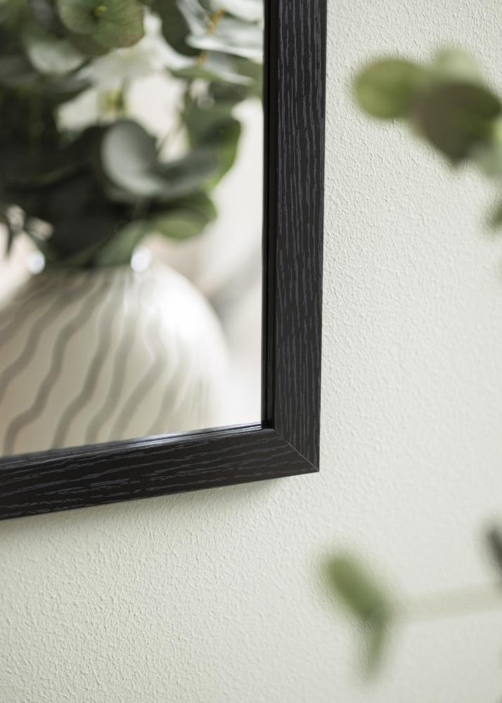 Spejl Overdoor Sort 34x126 cm