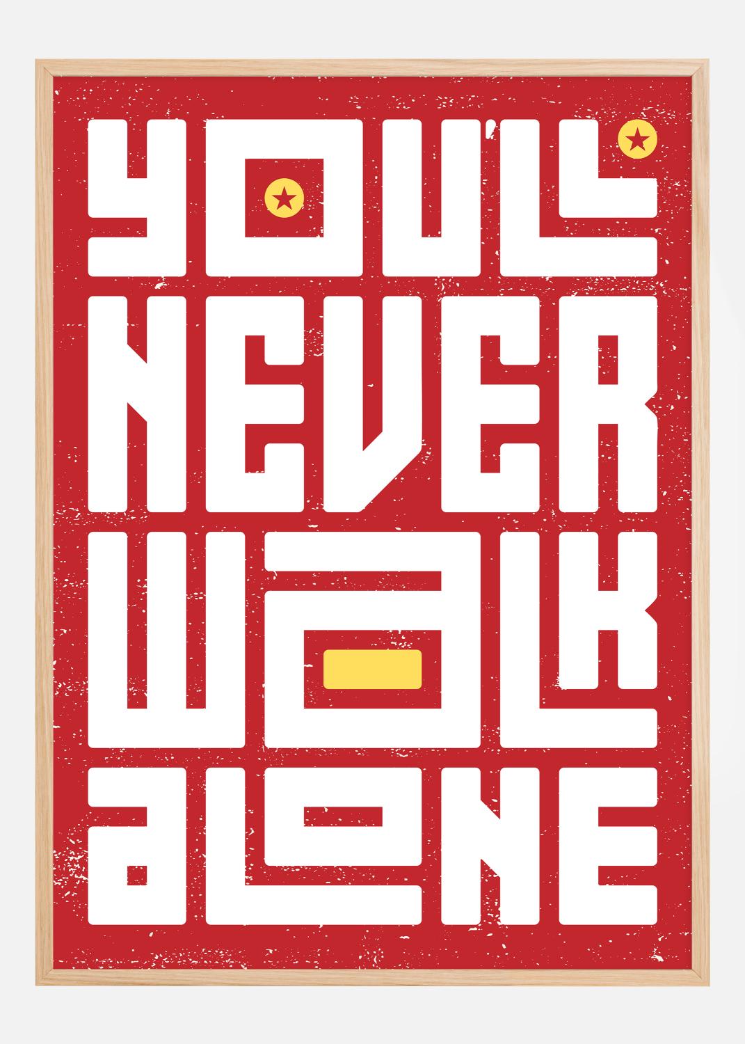 Product Image for YNWA Text Plakat (21x29.7 cm (A4))