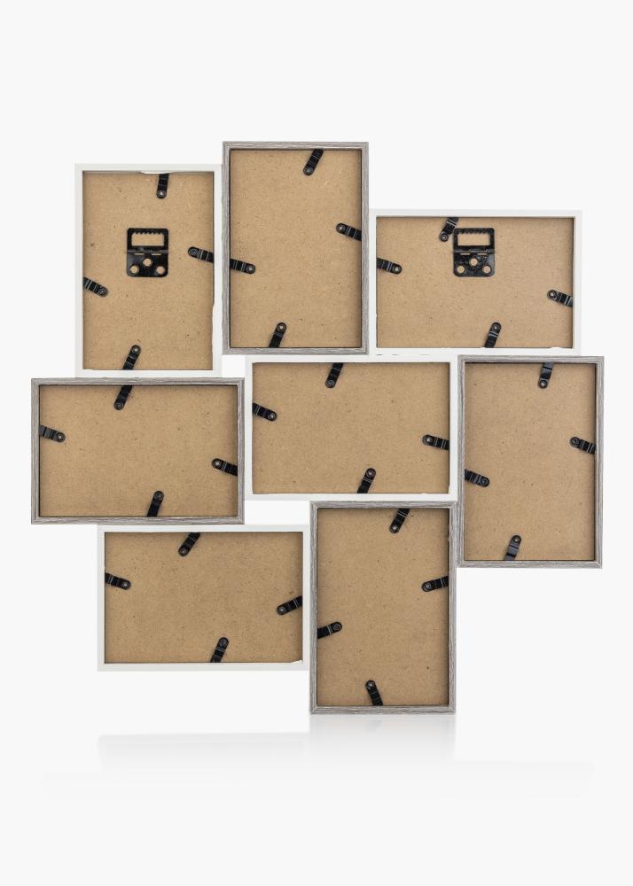 Modern Living Collageramme Hvid/Grå - 8 Billeder