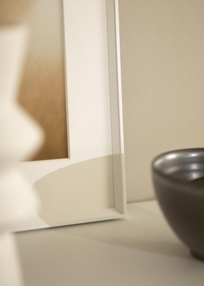Ramme Desire Hvid 40x60 cm - Passepartout Hvid 25x50 cm