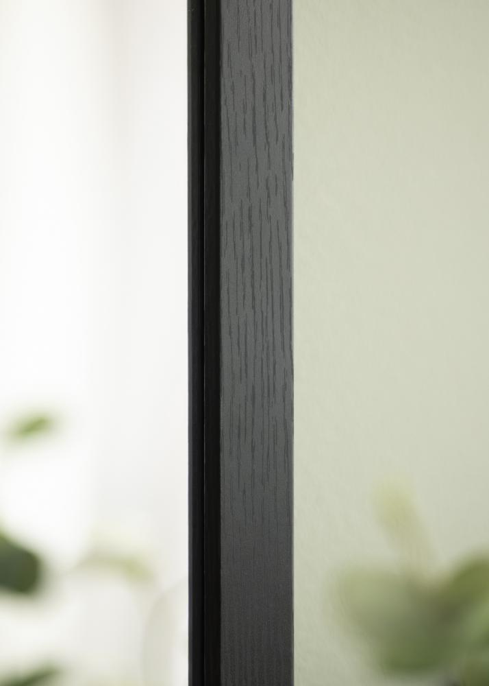 Spejl Overdoor Sort 34x126 cm