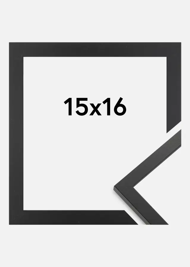 Ramme Trendy Akrylglas Sort 15x16 cm