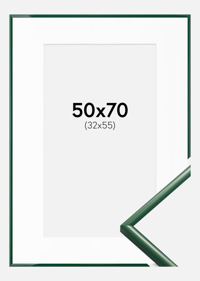 Ramme New Lifestyle Moss Green 50x70 cm - Passepartout Hvid 33x56 cm