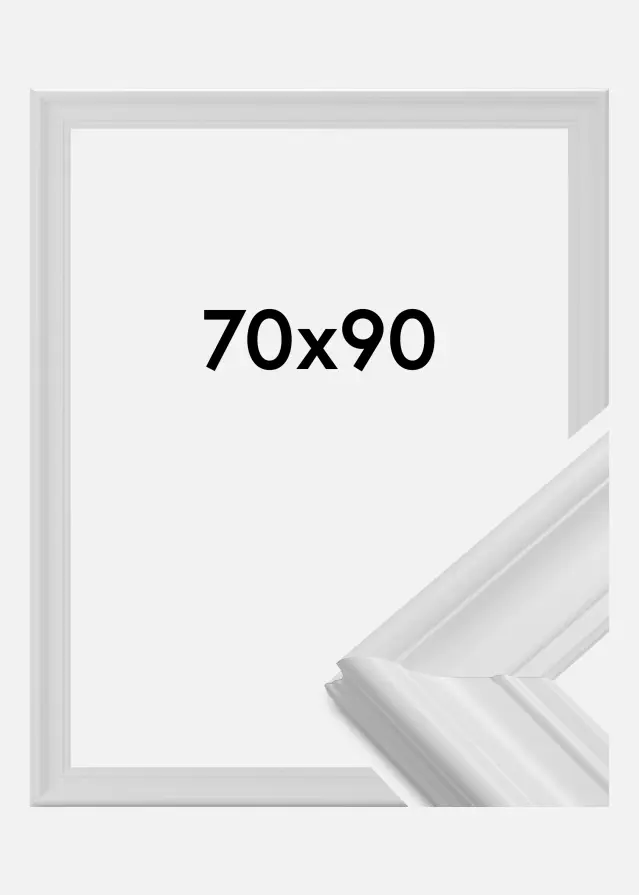 Ramme Mora Premium Hvid 70x90 cm