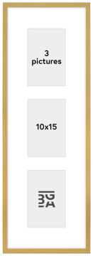 Edsbyn Collageramme IV Guld - 3 Billeder (10x15 cm)
