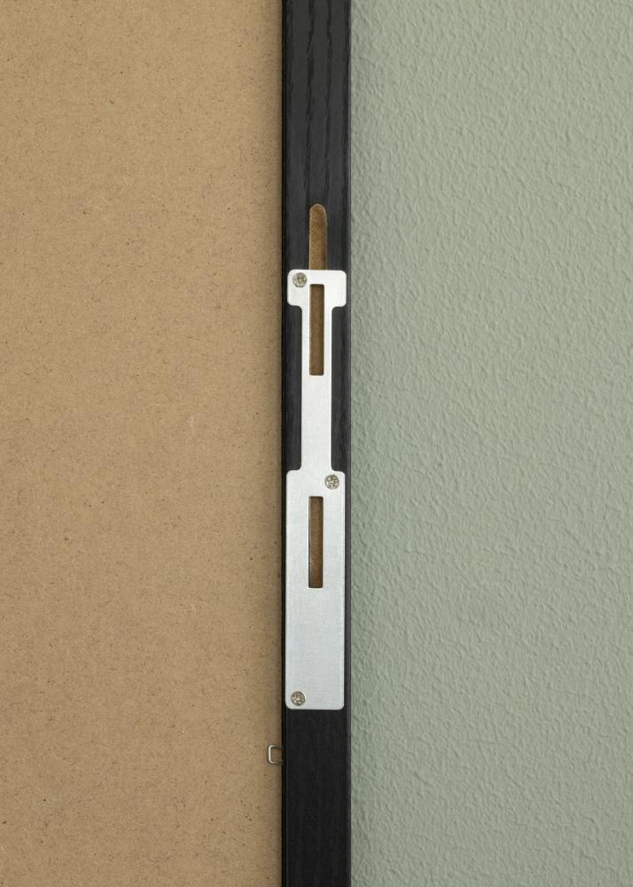 Spejl Overdoor Sort 34x126 cm