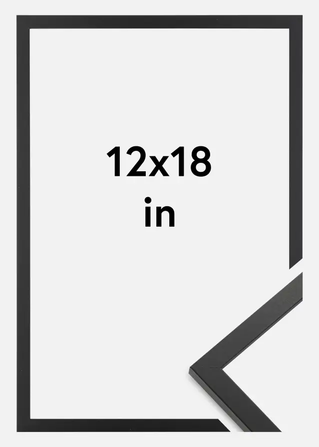 Ramme Trendy Akrylglas Sort 12x18 inches (30,48x45,72 cm)