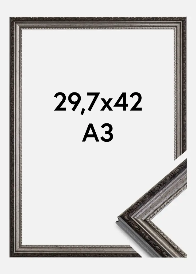 Ramme Abisko Akrylglas Sølv 29,7x42 cm (A3)