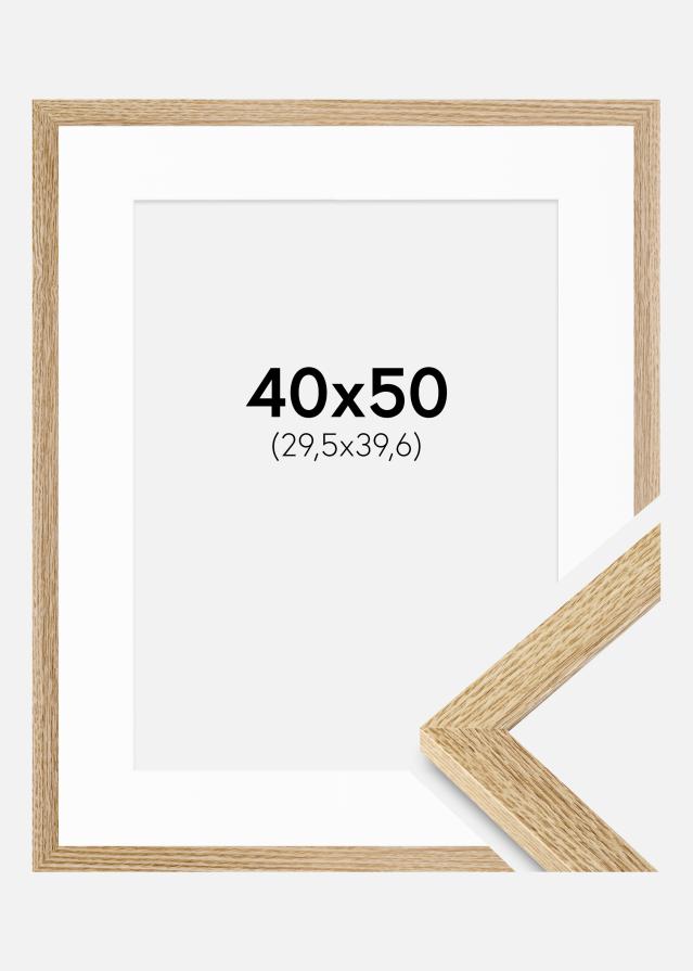 Ramme Selection Eg 40x50 cm - Passepartout Hvid 12x16 inches