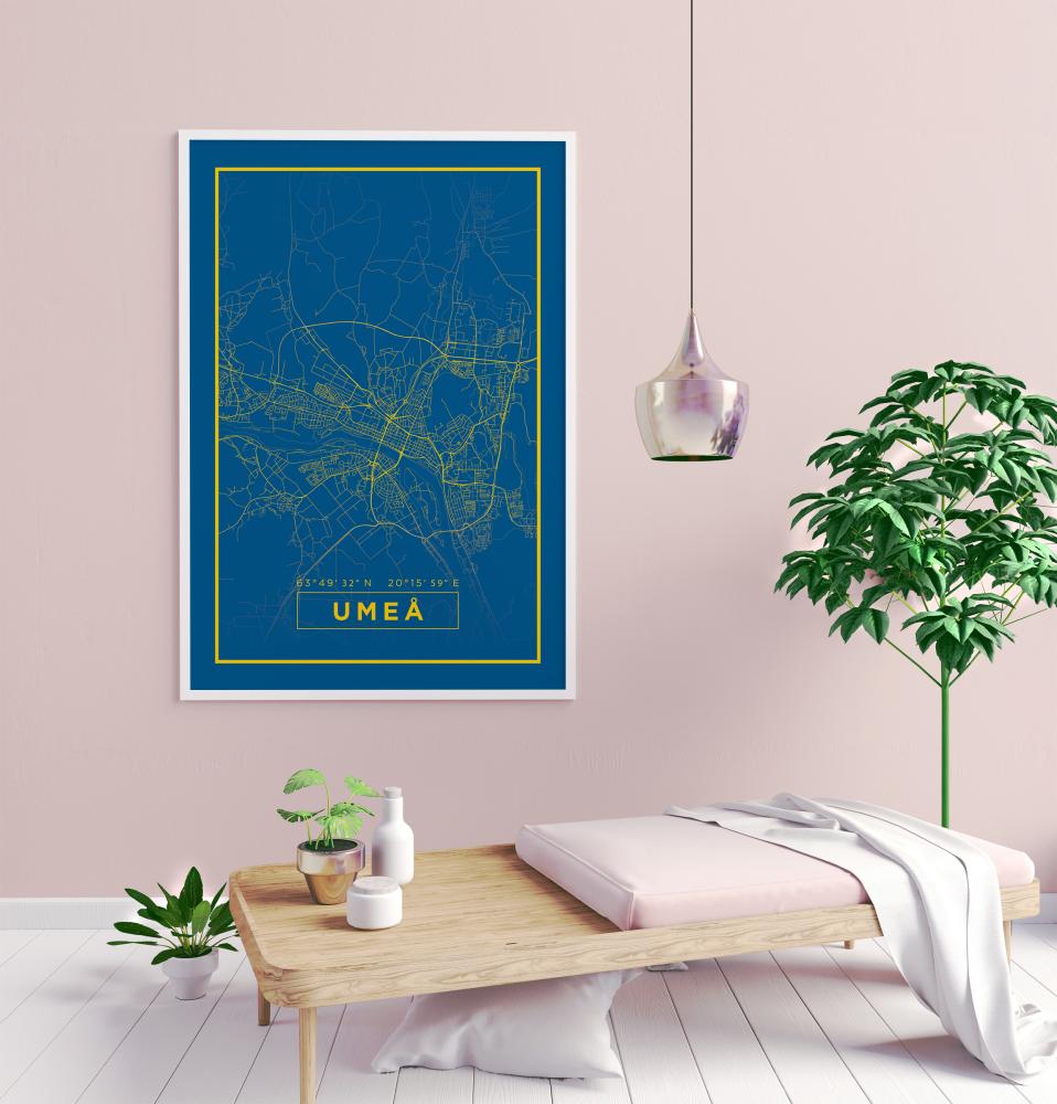 Kort - Umeå - Blå