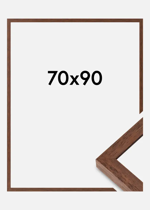 Ramme Hermes Akrylglas Teak 70x90 cm