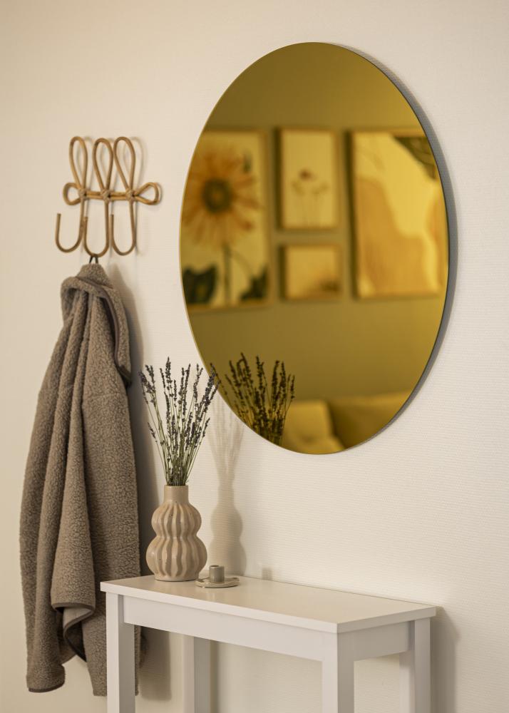 Spejl Rich Yellow 80 cm Ø