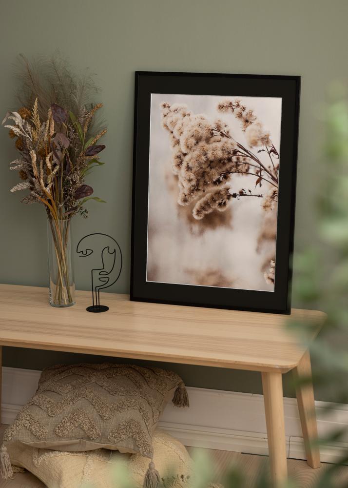 Ramme Galant Sort 30x40 cm - Passepartout Sort 18x27 cm