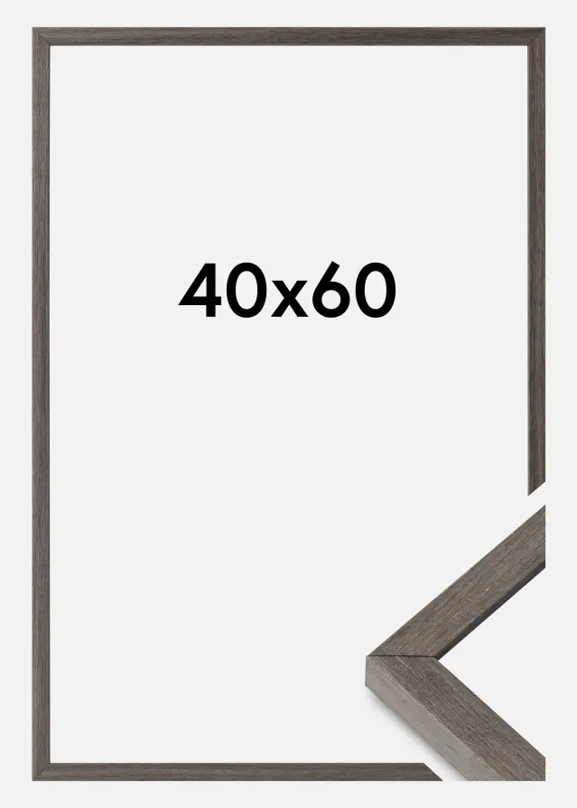 Ramme Ares Akrylglas Grey Oak 40x60 cm