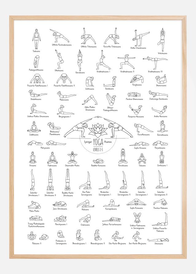Yoga Black and White l Plakat