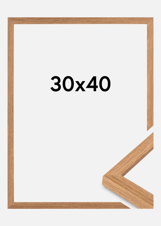 Ramme Modern Akrylglas Teak 30x40cm