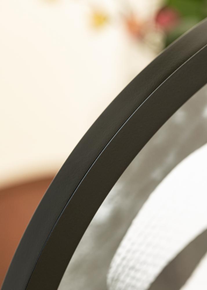 Rund Ramme Akrylglas Sort 50 cm Ø