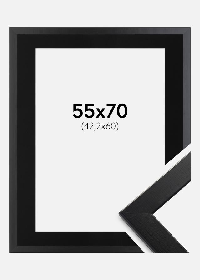 Ramme Trendline Sort 55x70 cm - Passepartout Sort 43,2x61 cm (A2+)