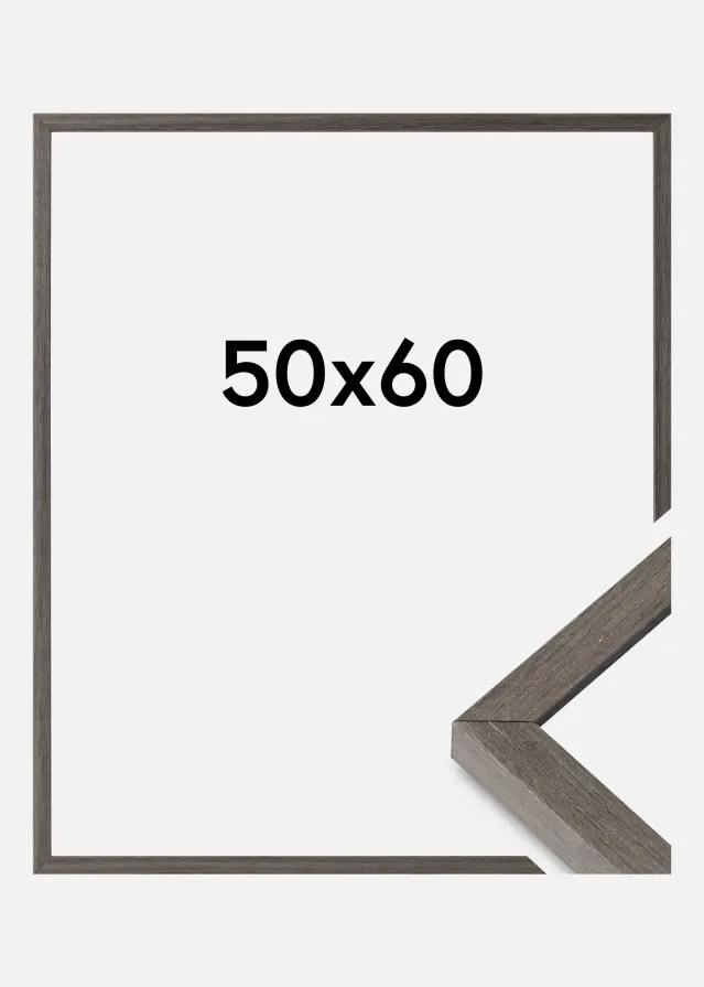 Ramme Ares Akrylglas Grey Oak 50x60 cm