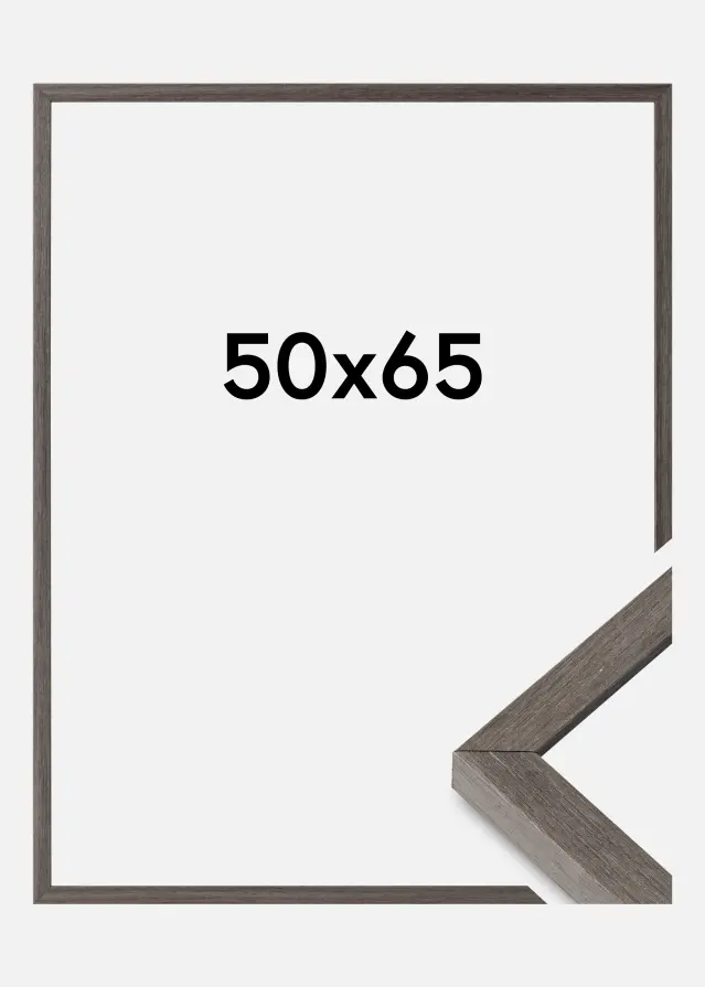Ramme Ares Akrylglas Grey Oak 50x65 cm