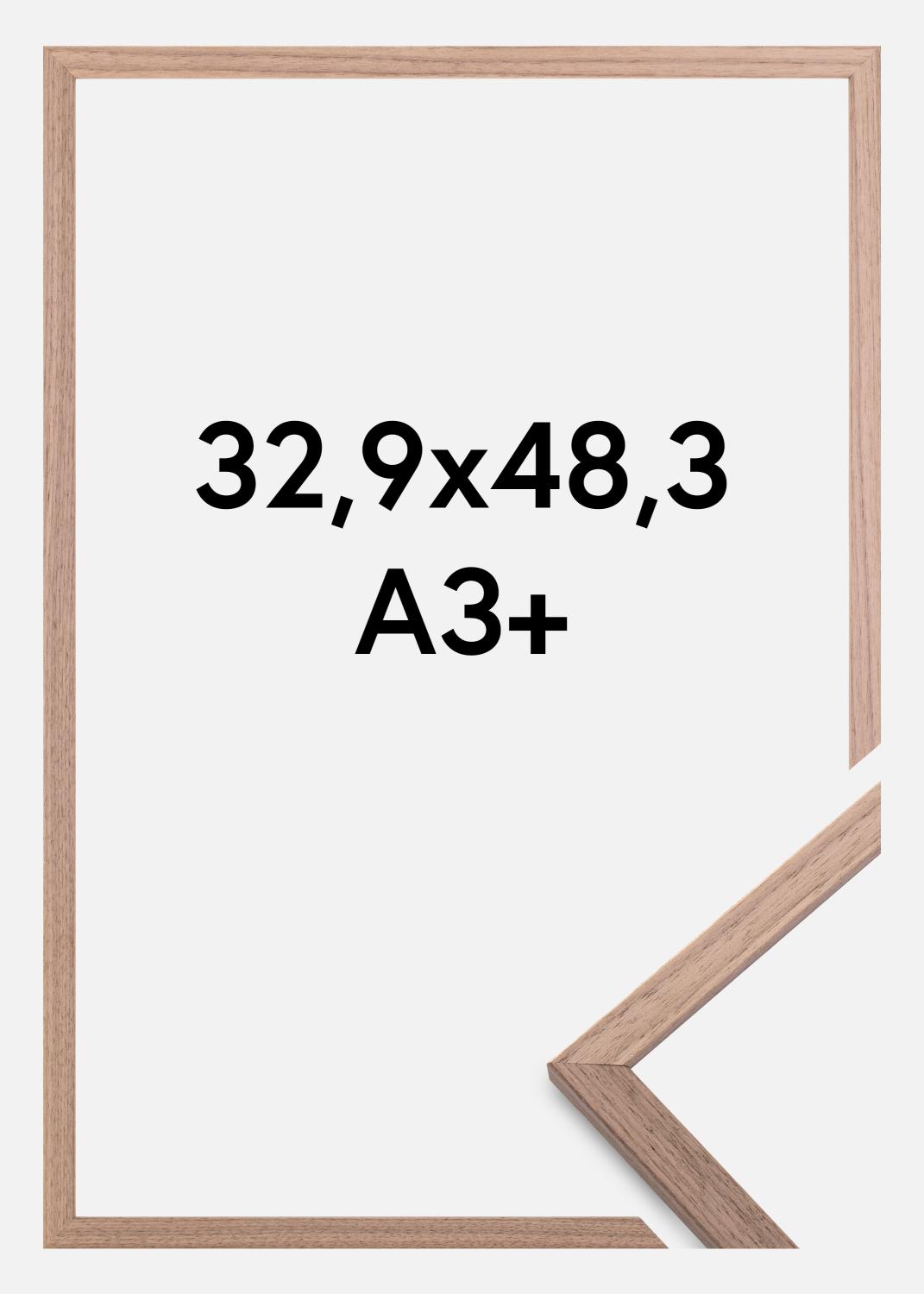 Product Image for Ramme Edsbyn Akrylglas Lys Valnød 32,9x48,3 cm (A3+)