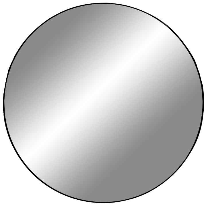 KAILA Round Mirror - Thin Black 60 cm Ø