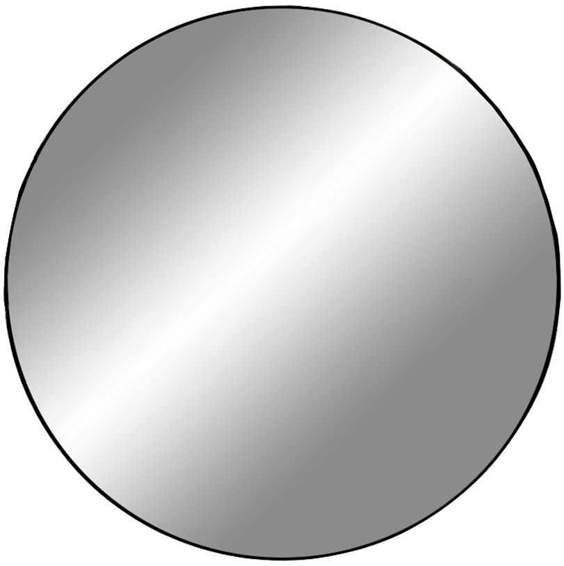 KAILA Round Mirror - Thin Black 80 cm Ø