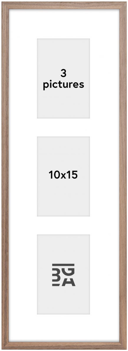 Product Image for Edsbyn Collageramme I Lys Valnød - 3 Billeder (10x15 cm)