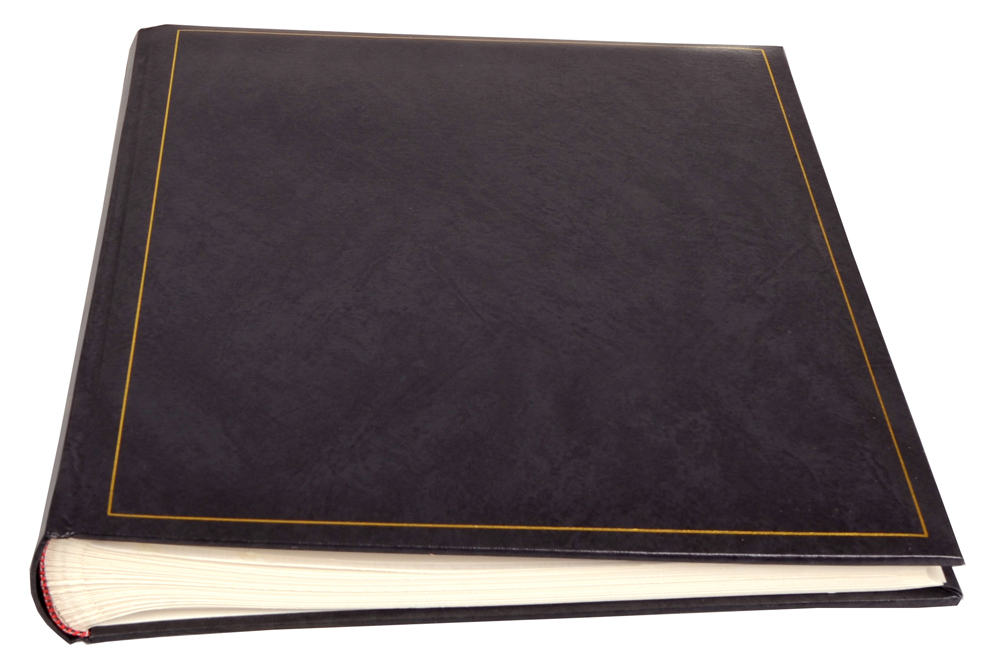 Henzo Basic Line Fotoalbum Sort - 30x36 cm (80 Hvide sider / 40 blade)