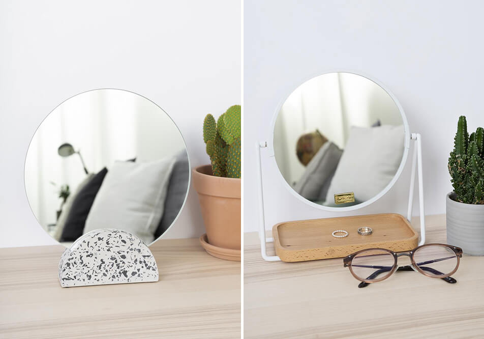Bordspejle – spejl i soveværelse