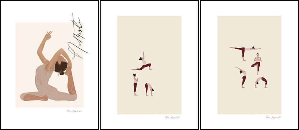 Plakater med yogamotiver
