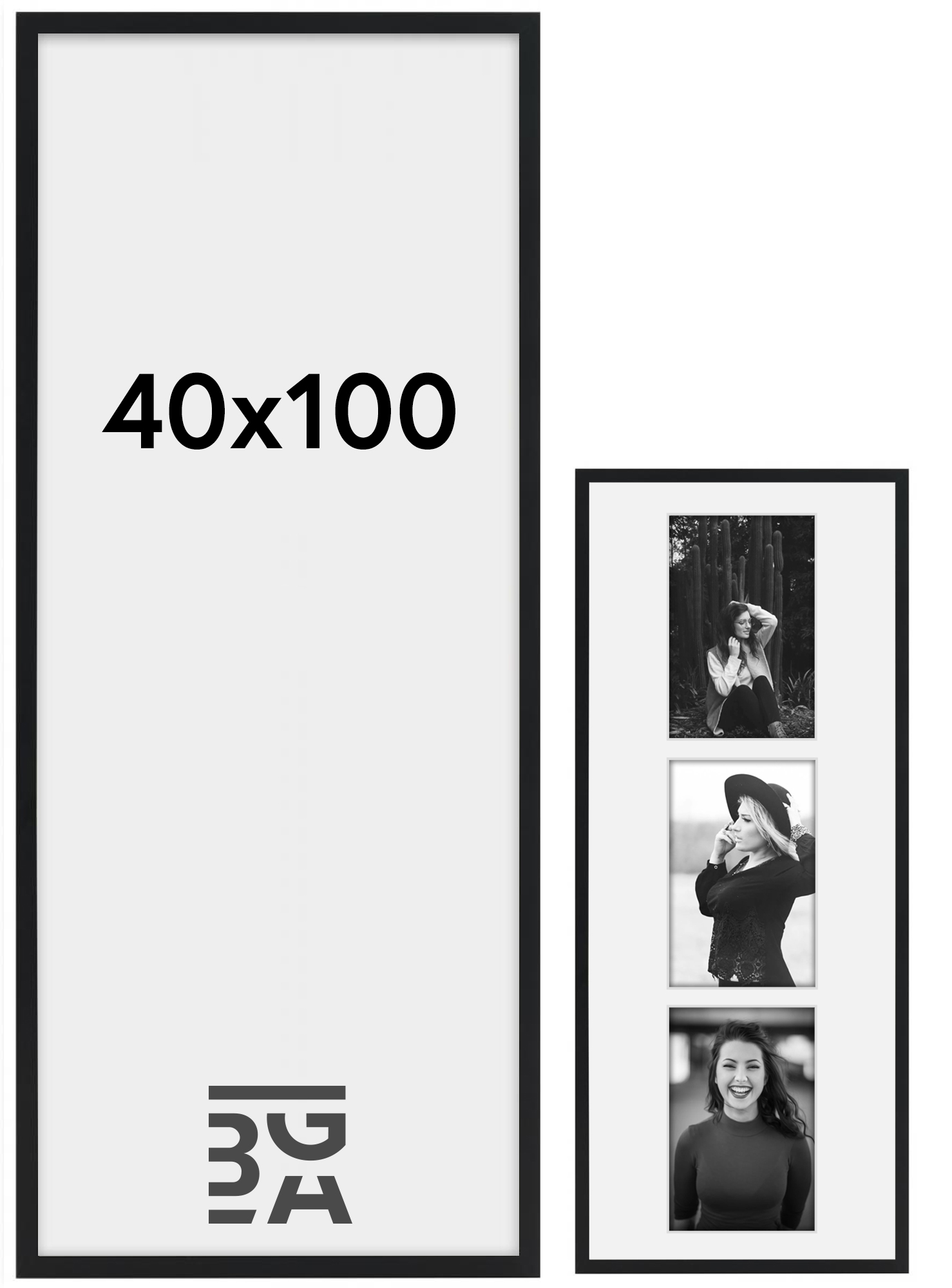 Product Image for Ramme Amanda Box Sort 40x100 cm