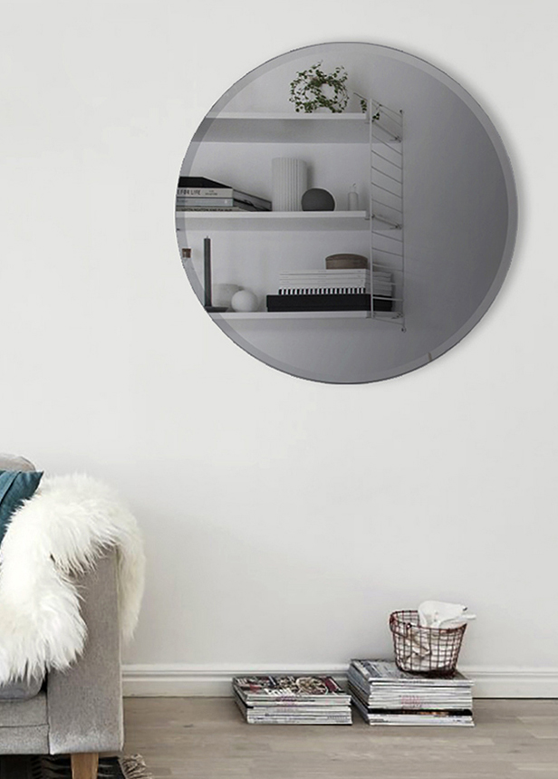 Spejl Prestige Warm Grey 80 cm Ø