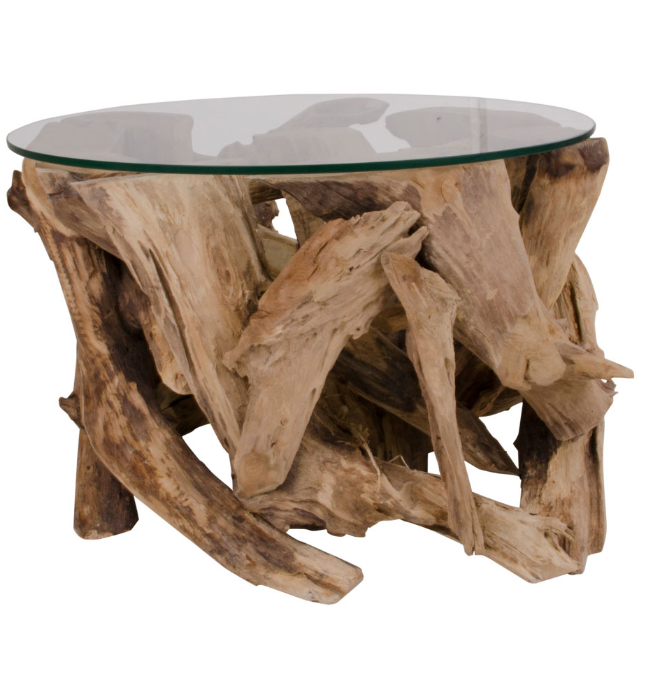 Sofabord Grand Canyon 60 cm i diameter - Teak