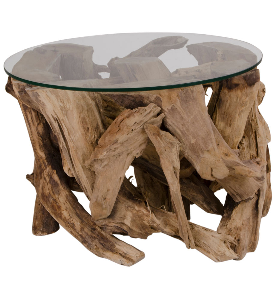 Sofabord Grand Canyon 60 cm i diameter - Teak